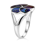 Royal Bali Collection - D'Joy Abalone Shell Sterling Silver Floral Ring 1.50 Ct_8514078_3