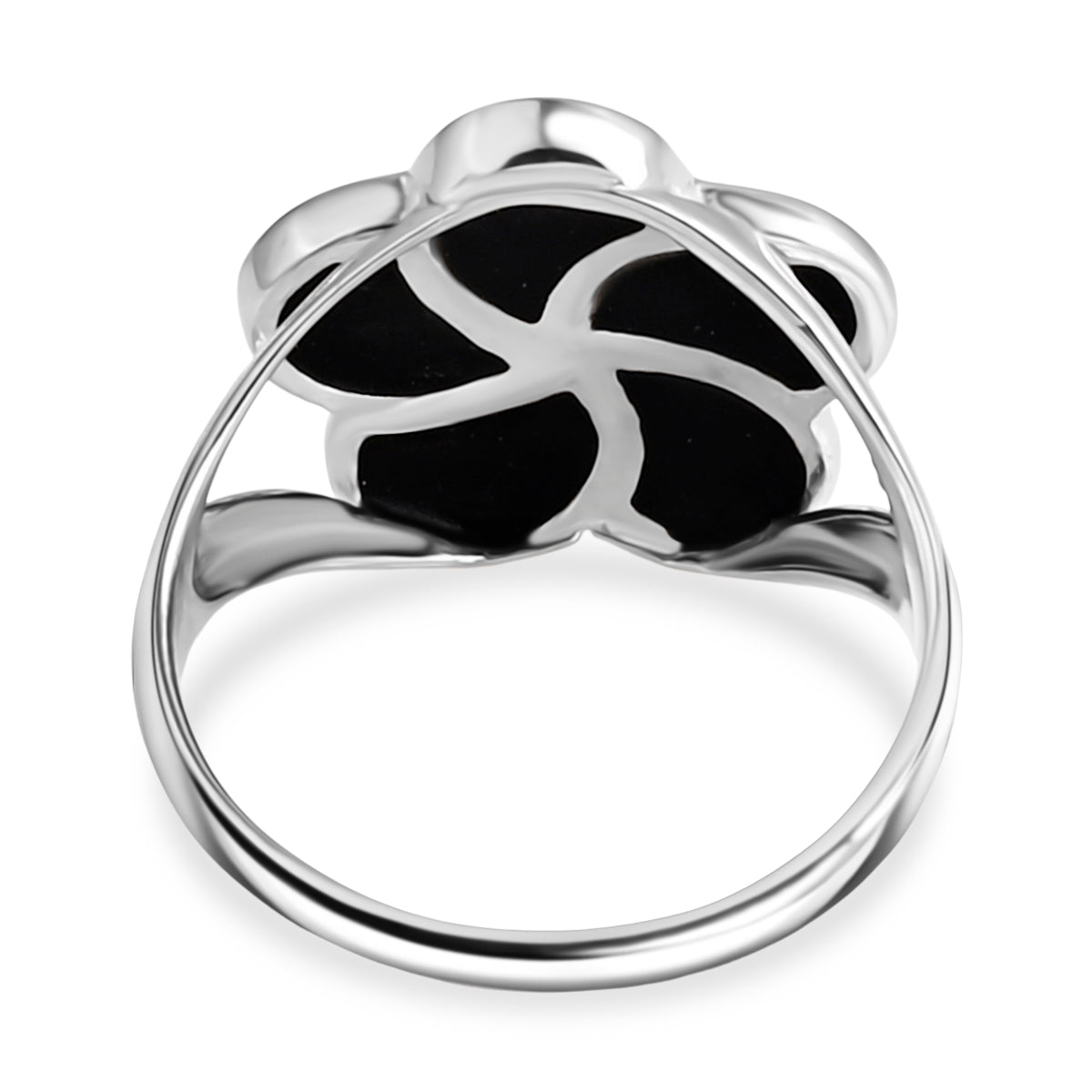 D'Joy Abalone Shell Sterling Silver Floral Ring 1.50 Ct V32516577 5