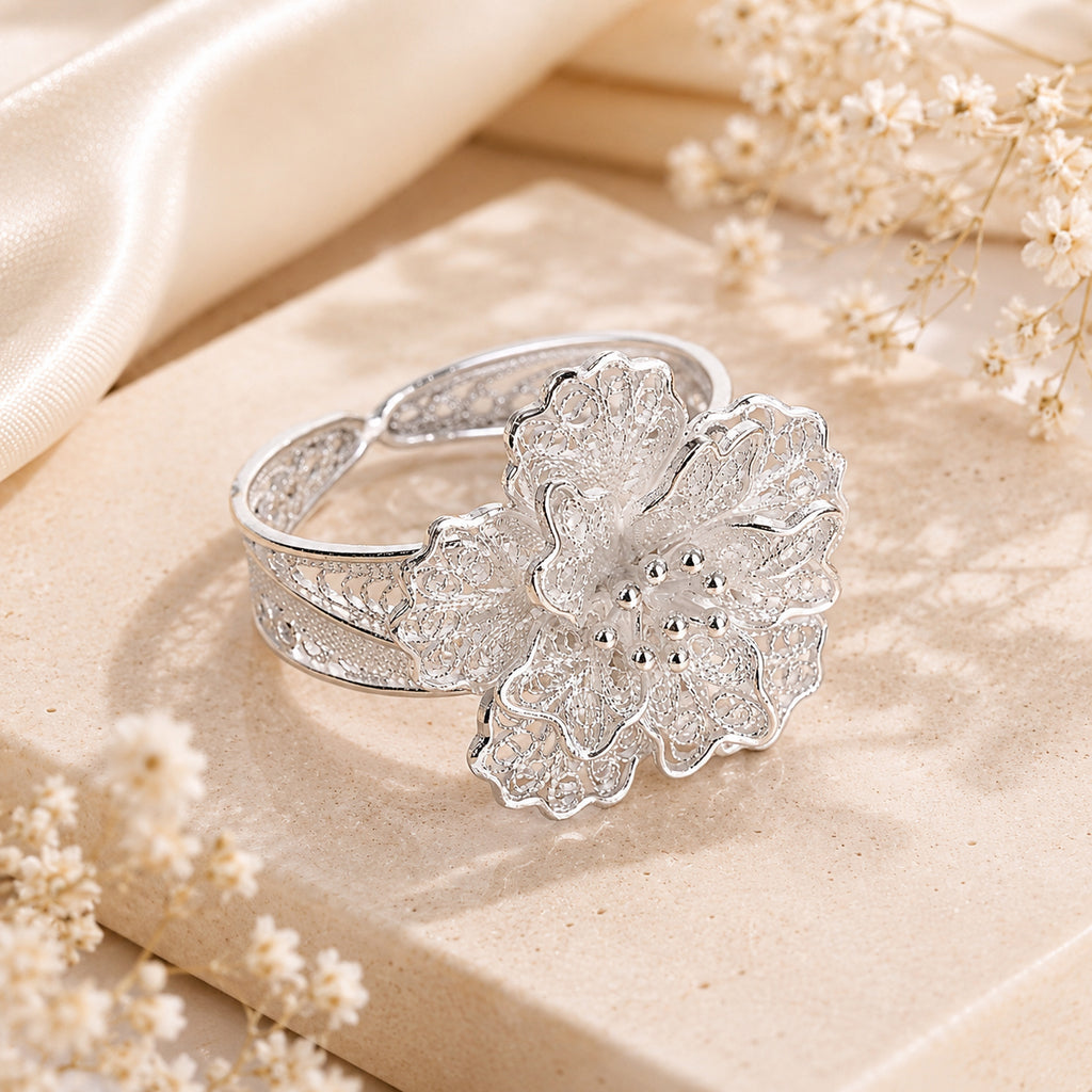 Royal Bali Collection - Sterling Silver Floral Ring_8514266_1