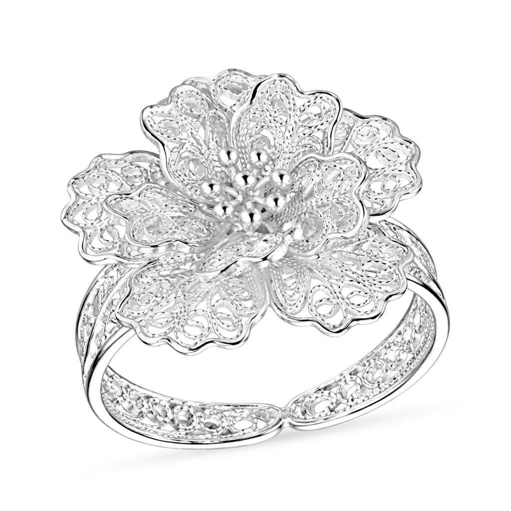 Royal Bali Collection - Sterling Silver Floral Ring_8514266_3