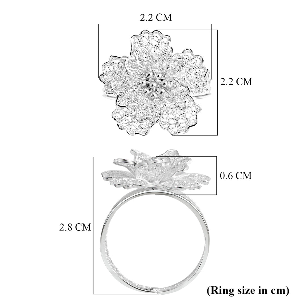 Royal Bali Collection - Sterling Silver Floral Ring_8514267_6