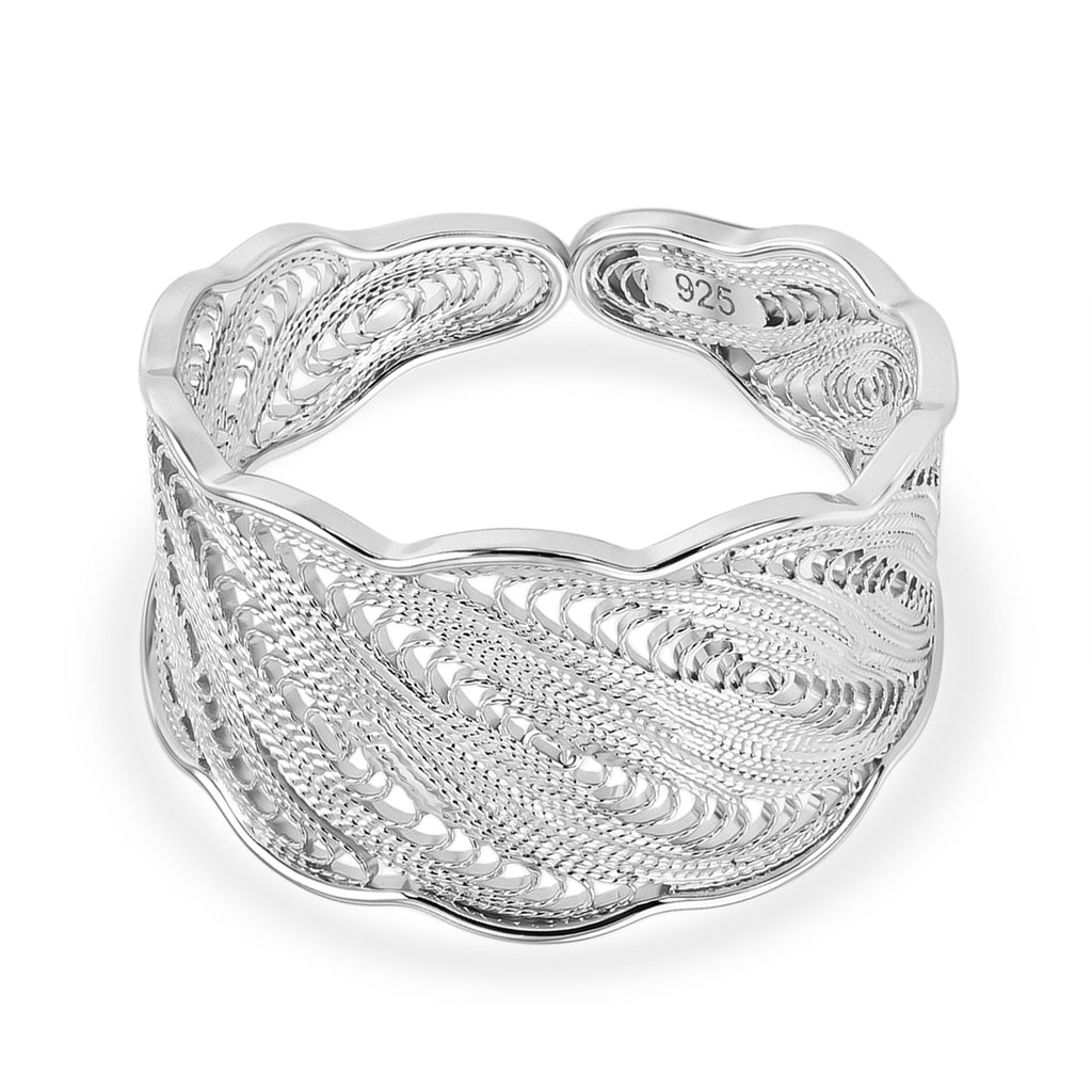 Royal Bali Collection - Sterling Silver Feather Ring_8514375