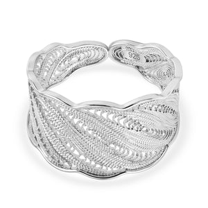 Royal Bali Collection - Sterling Silver Feather Ring