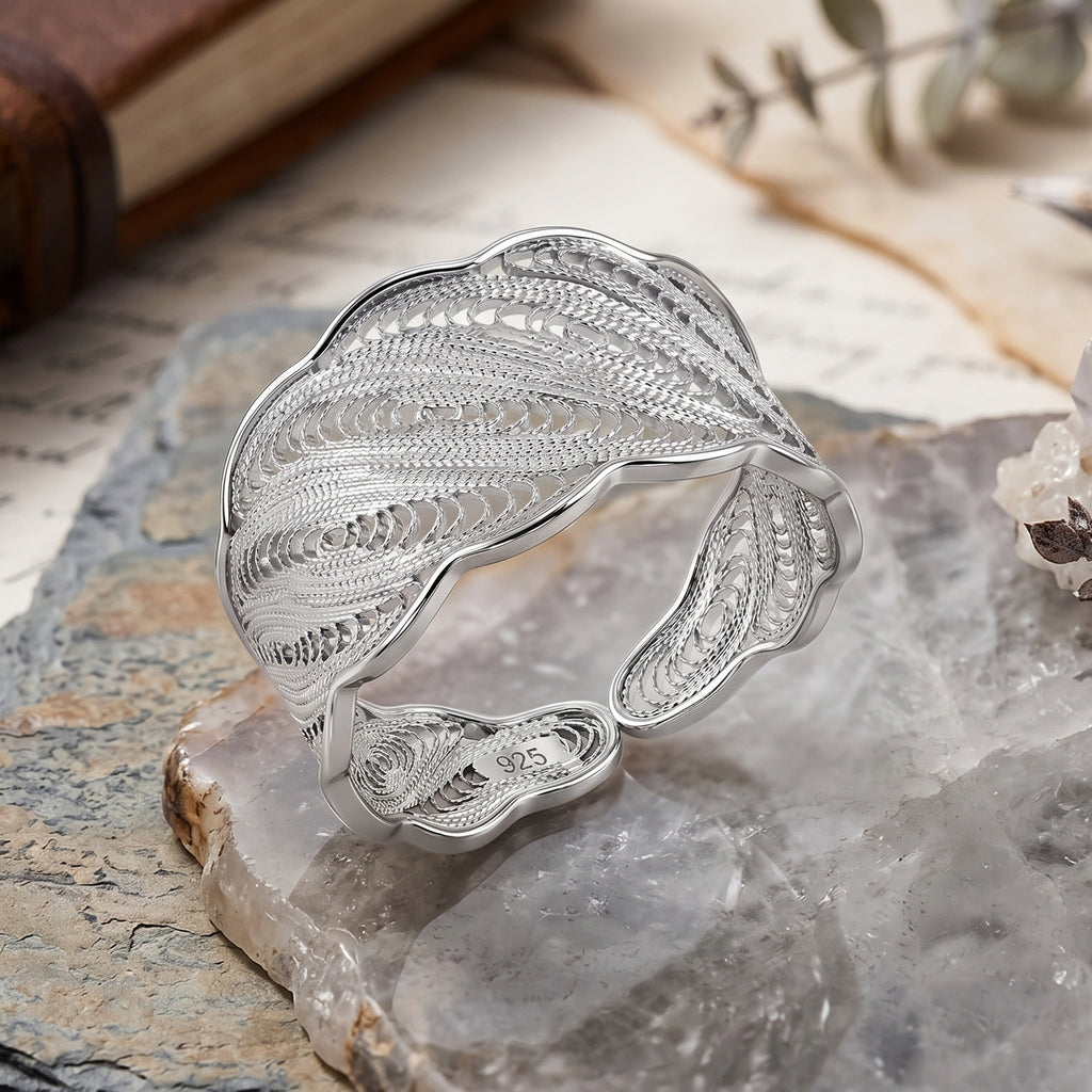 Royal Bali Collection - Sterling Silver Feather Ring_8514375_2