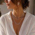 Luxuriant-Lab Grown Multi Colour Diamond (SI-G/H ) Necklace (Size - 20) in Rhodium Overlay Sterling Silver 1.00 Ct._8514439_1
