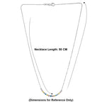 Luxuriant-Lab Grown Multi Colour Diamond (SI-G/H ) Necklace (Size - 20) in Rhodium Overlay Sterling Silver 1.00 Ct._8514439_7