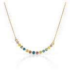 Luxuriant - Lab Grown Multi Colour Diamond (SI-G/H) Necklace (Size - 20) in 18K Vermeil Yellow Gold Plated Sterling Silver 1.00 Ct._8514440