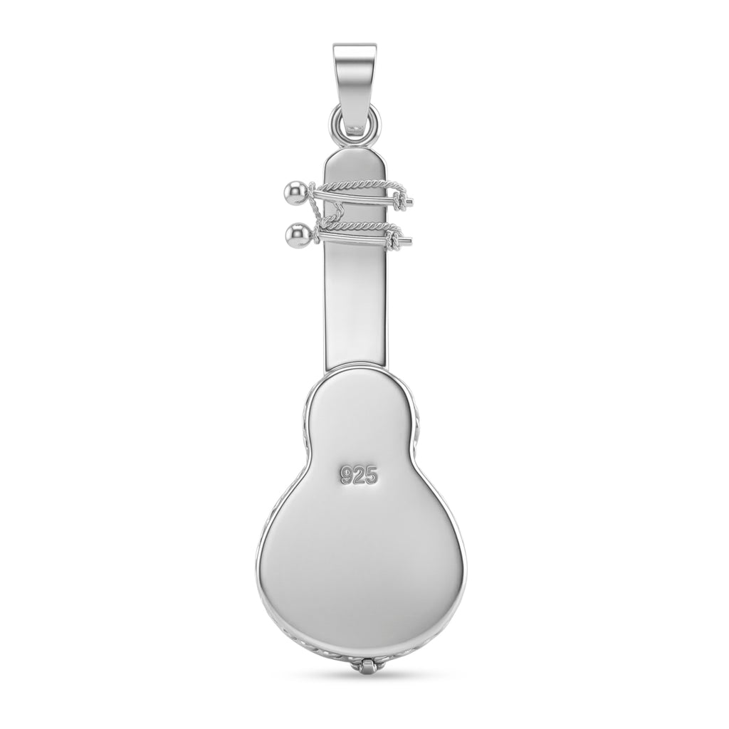 Royal Bali Collection - Sterling Silver Guitar Design Pendant_8514544_4