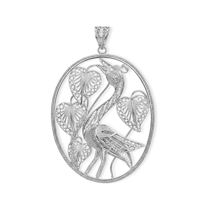 Royal Bali Collection - Sterling Silver Flamingo Pendant 8514546 1