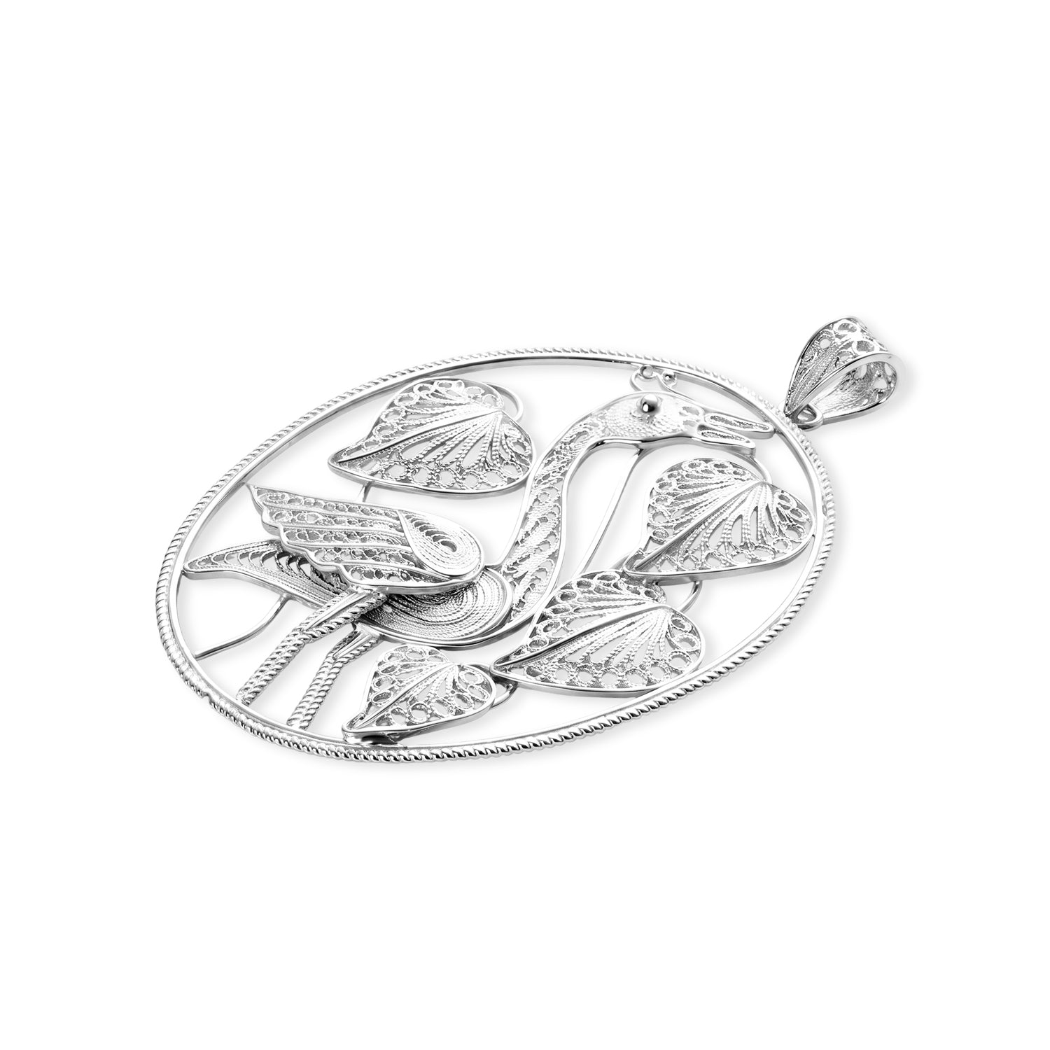 Royal Bali Collection - Sterling Silver Flamingo Pendant 8514546 4