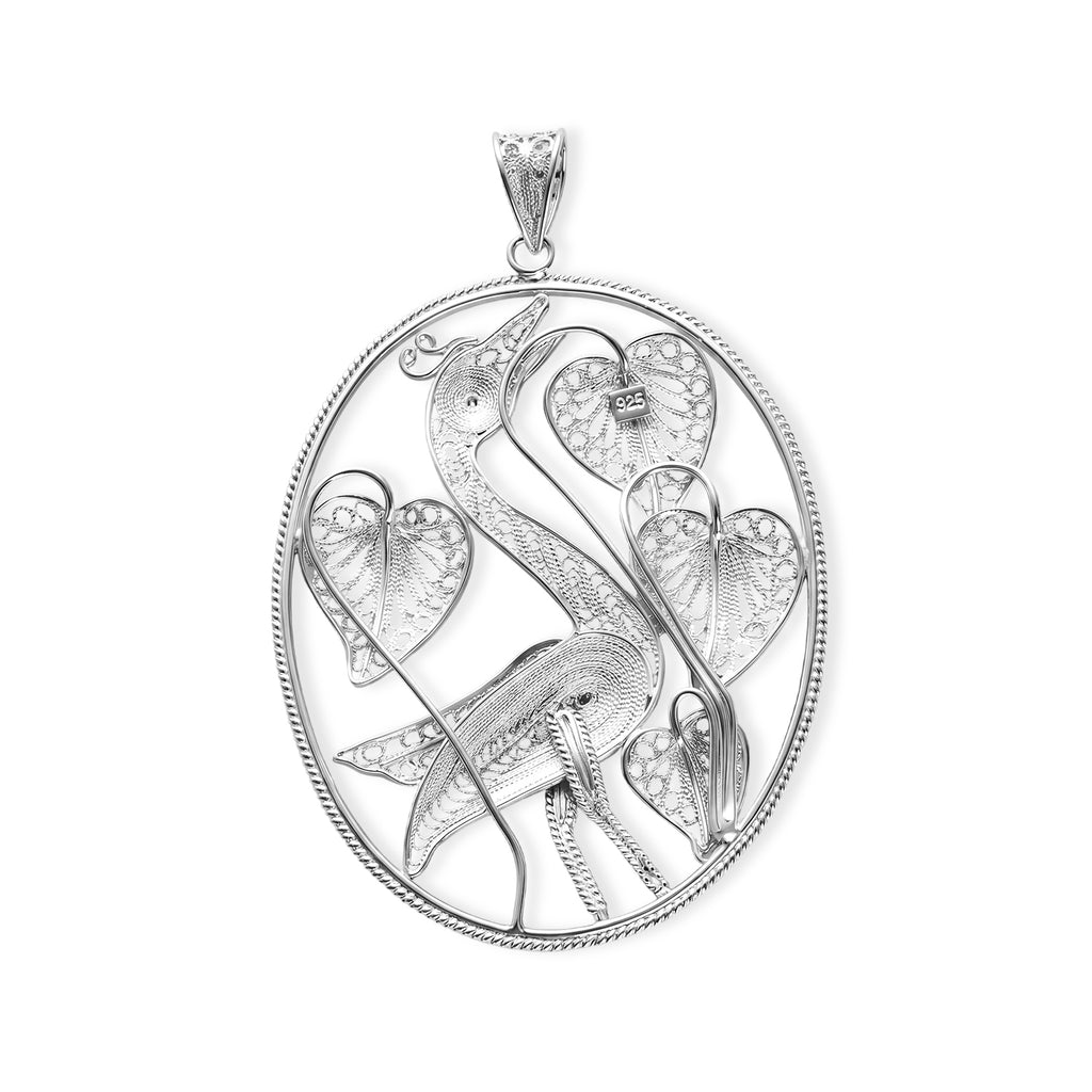 Royal Bali Collection - Sterling Silver Flamingo Pendant_8514546_4