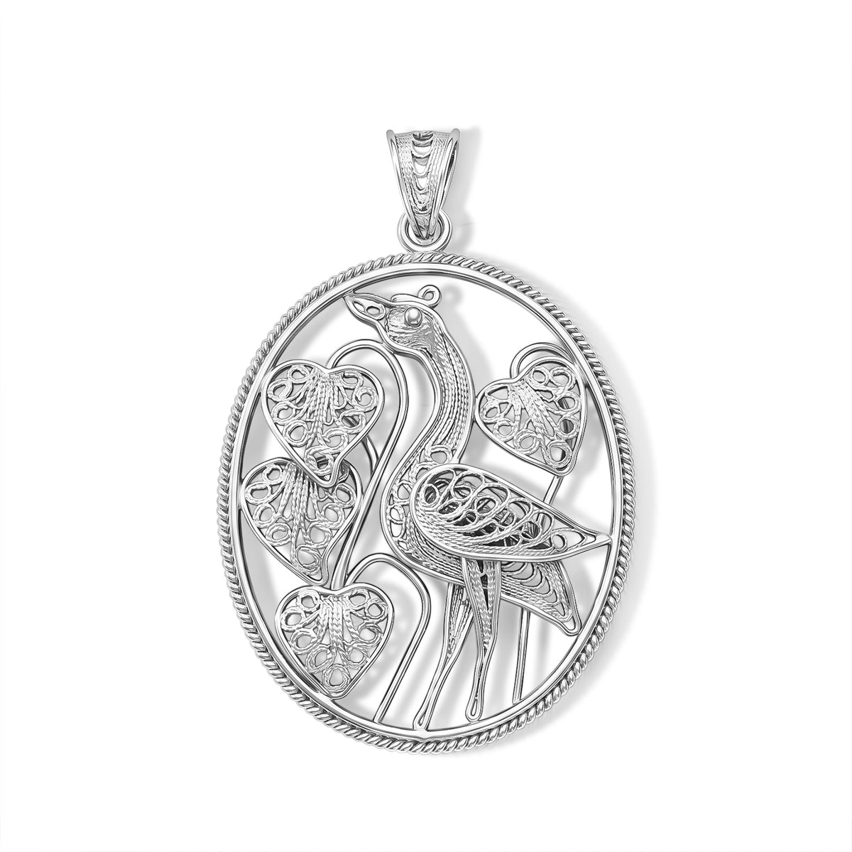 Royal Bali Collection - Sterling Silver Peacock Pendant V32606430 0