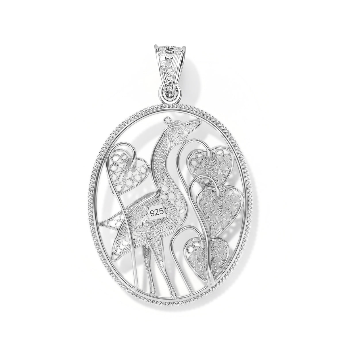 Royal Bali Collection - Sterling Silver Peacock Pendant V32606430 5