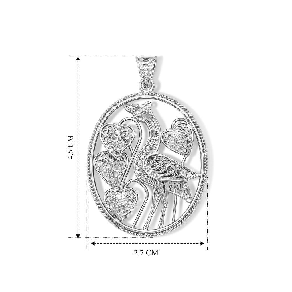 Royal Bali Collection - Sterling Silver Peacock Pendant_8514547_5