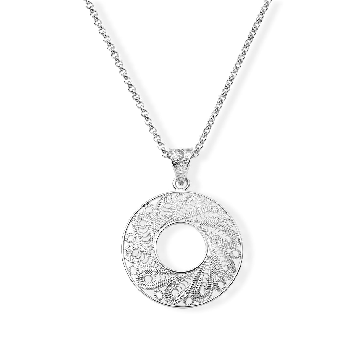 Sterling Silver Circular Pendant 8514548 0