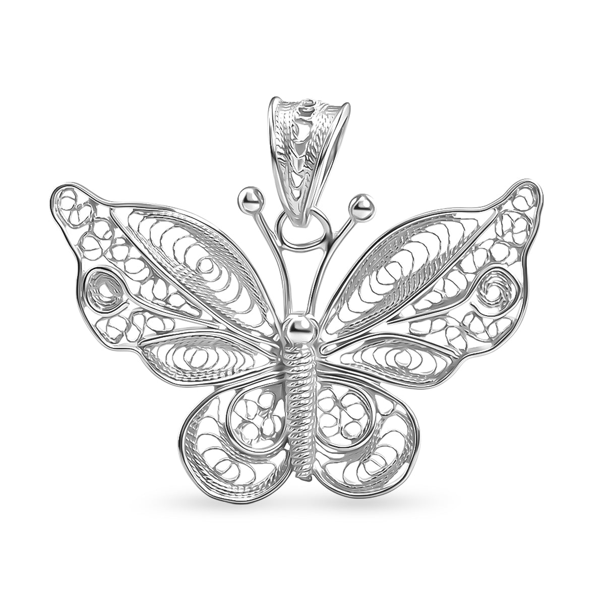 Royal Bali Collection - Sterling Silver Butterfly Pendant 8514549 0