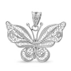 Royal Bali Collection - Sterling Silver Butterfly Pendant_8514549_2