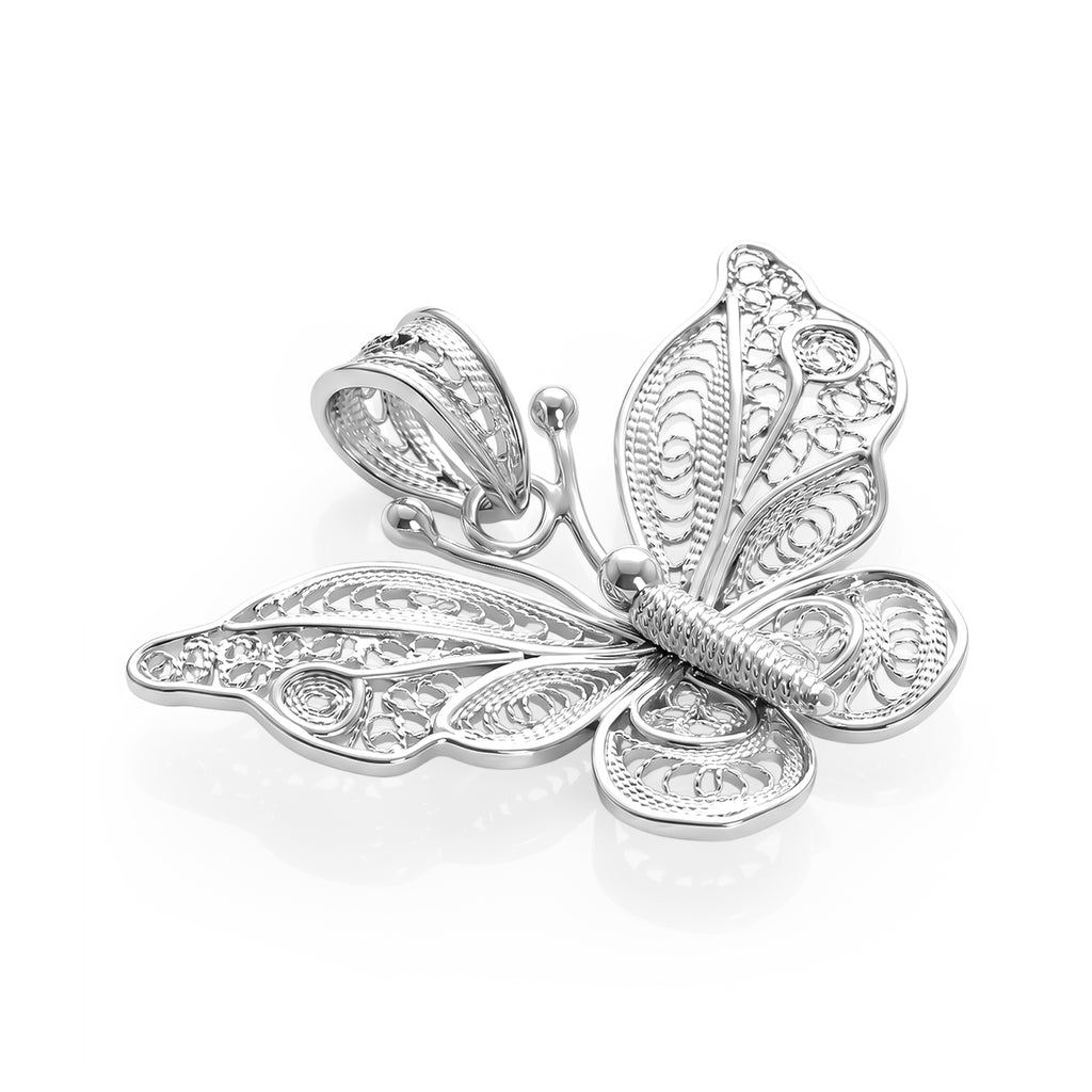 Royal Bali Collection - Sterling Silver Butterfly Pendant_8514549_3