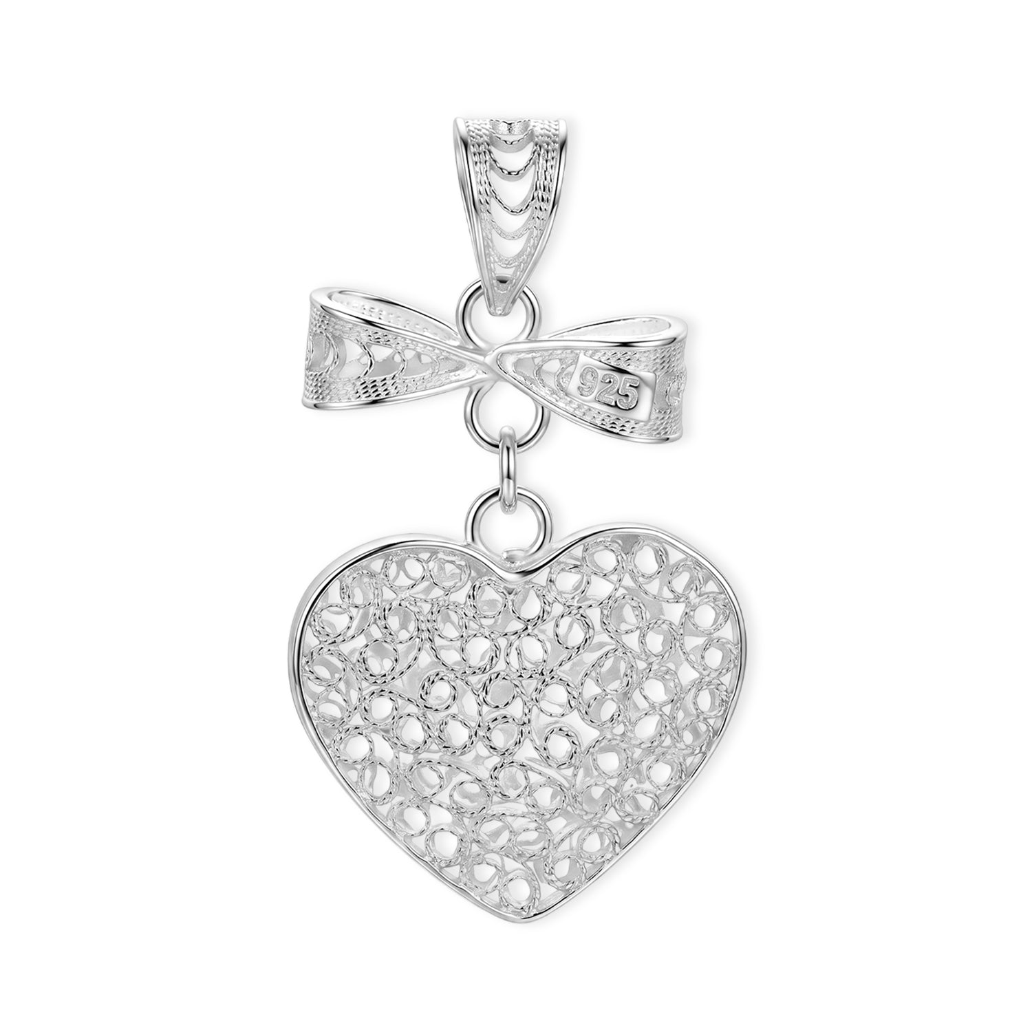 Royal Bali Collection - Sterling Silver Heart Pendant 8514550 5