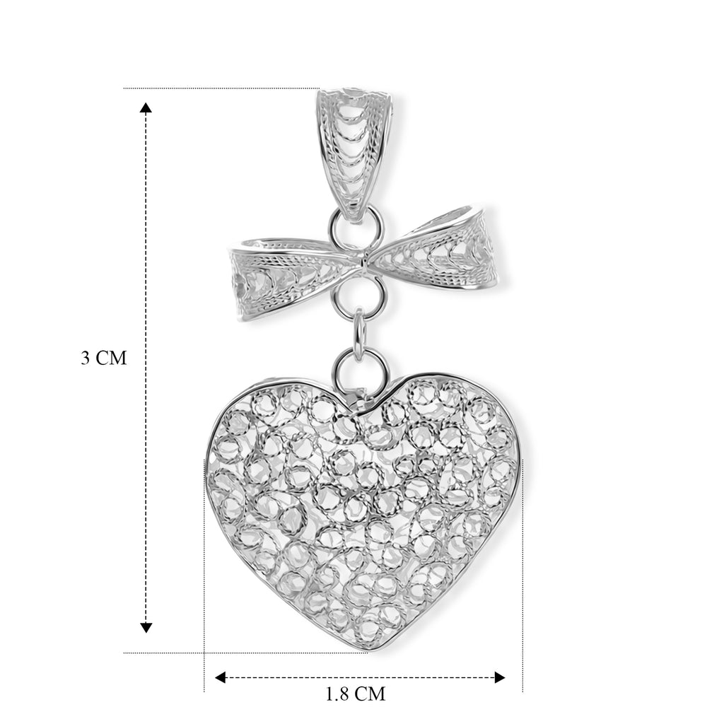 Royal Bali Collection - Sterling Silver Heart Pendant_8514550_5