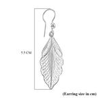 Royal Bali Collection - Sterling Silver Leaf Design Earring with Hook_8514551_3