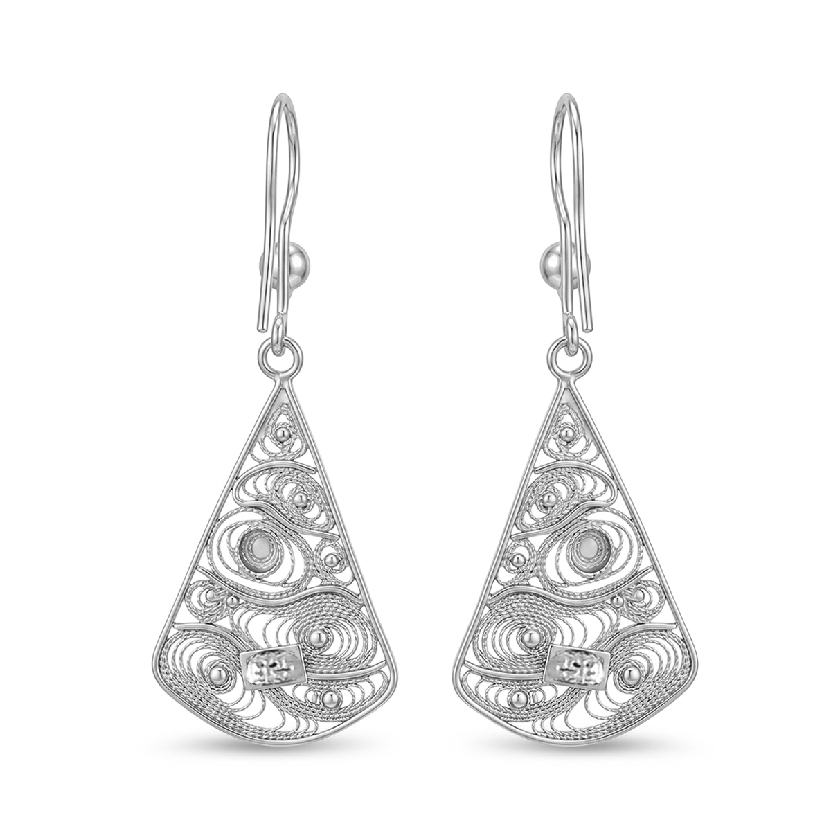 Royal Bali Collection - Sterling Silver Dangle Earring with Hook 8514569 5
