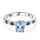 Aquamarine Solitaire Rings