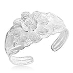 Royal Bali Collection - Sterling Silver Cuff Bangle (Size - 7.5), Silver Wt. 34.00 Gms_8514634_3