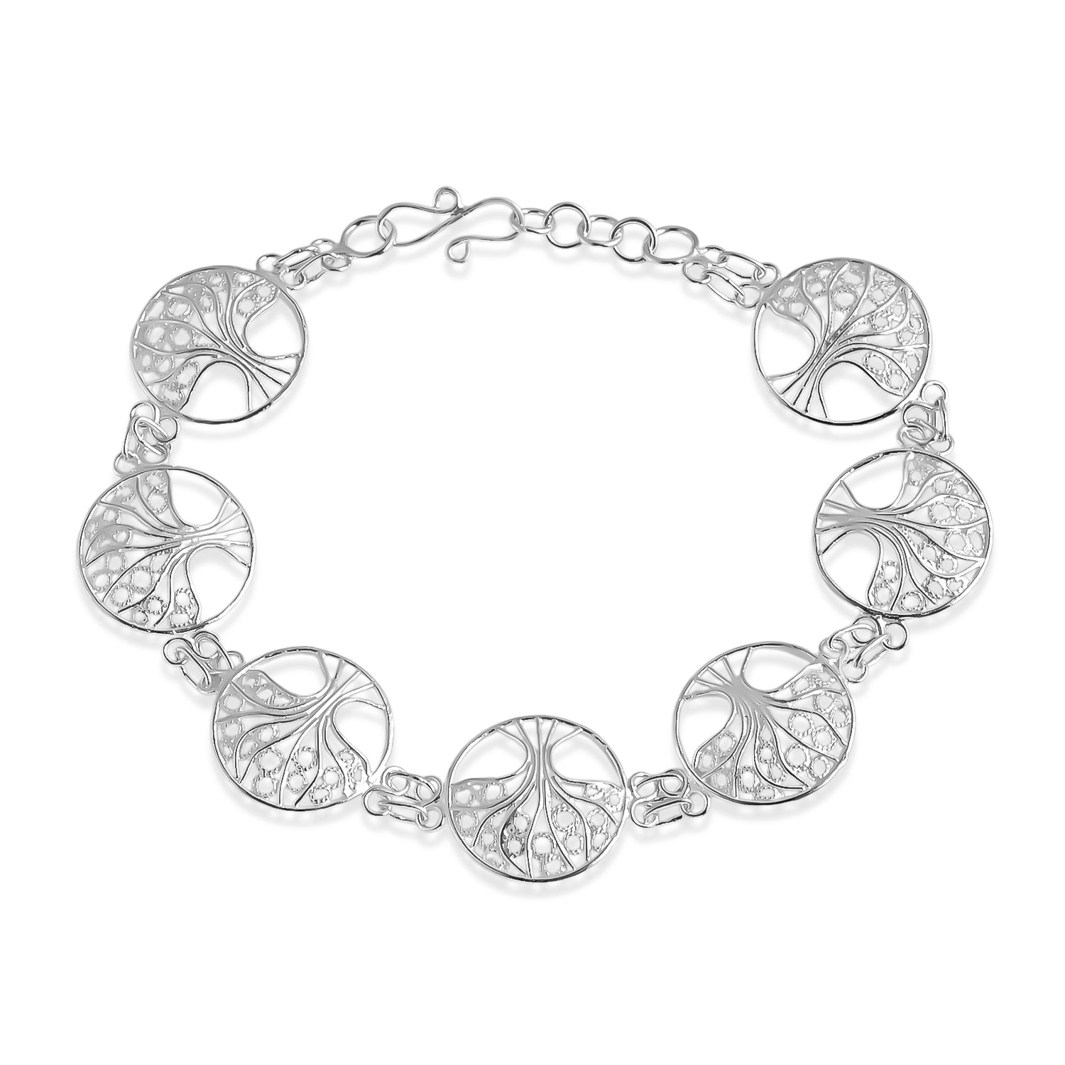 Royal Bali Collection - Sterling Silver Bracelet (Size - 8) with Clasp 8514650 0
