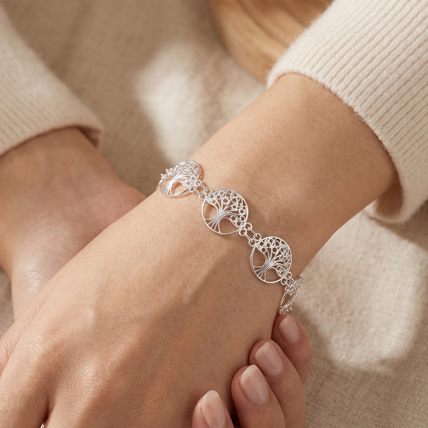 Royal Bali Collection - Sterling Silver Bracelet (Size - 8) with Clasp 8514650 3
