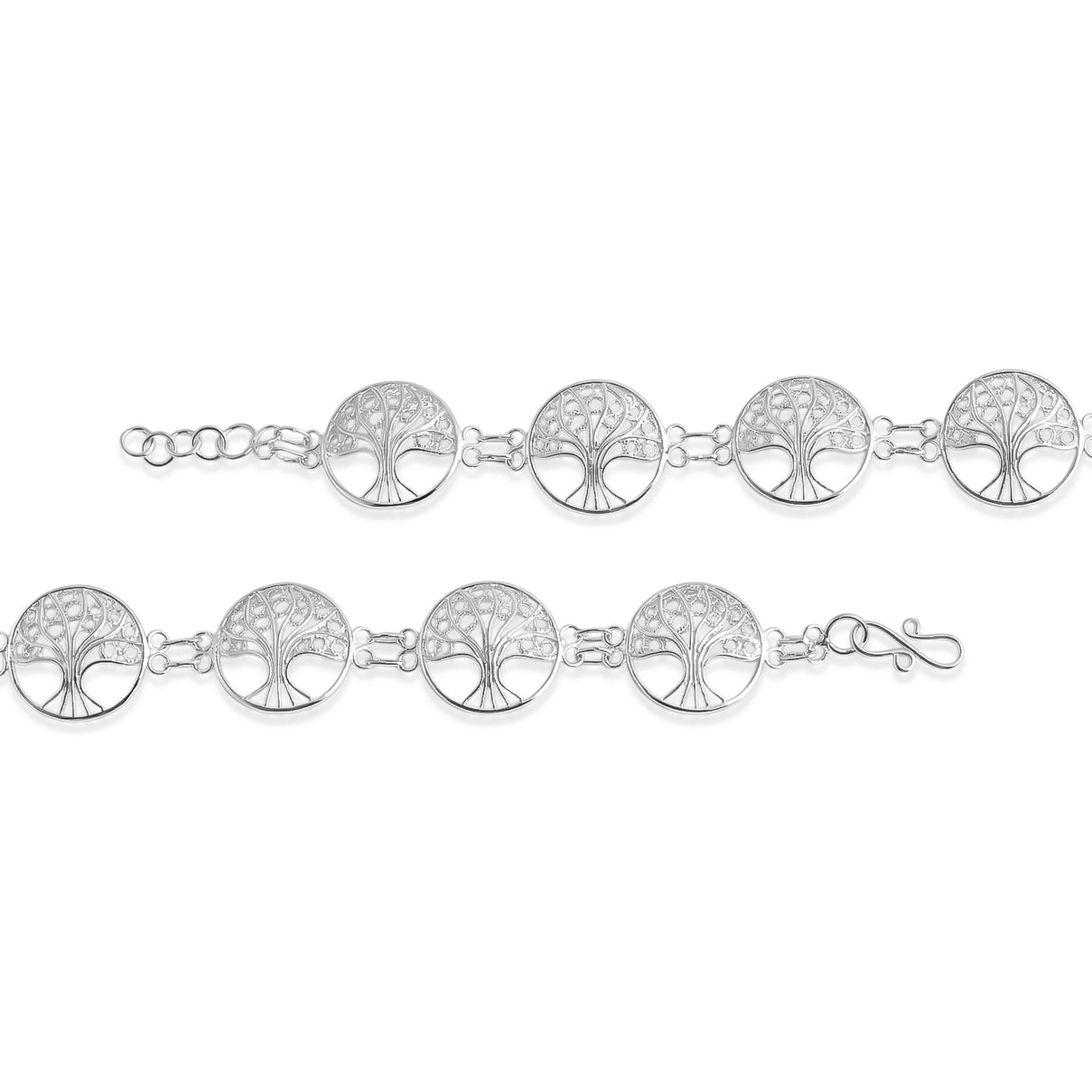 Royal Bali Collection - Sterling Silver Bracelet (Size - 8) with Clasp 8514650 4
