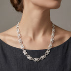 Royal Bali Collection - Handmade Tarakashi Filigree Sterling Silver Necklace (Size - 20)_8514652_2