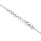 Royal Bali Collection - Sterling Silver Leaf Cluster Necklace (Size - 18+2 Ext)_8514660_3