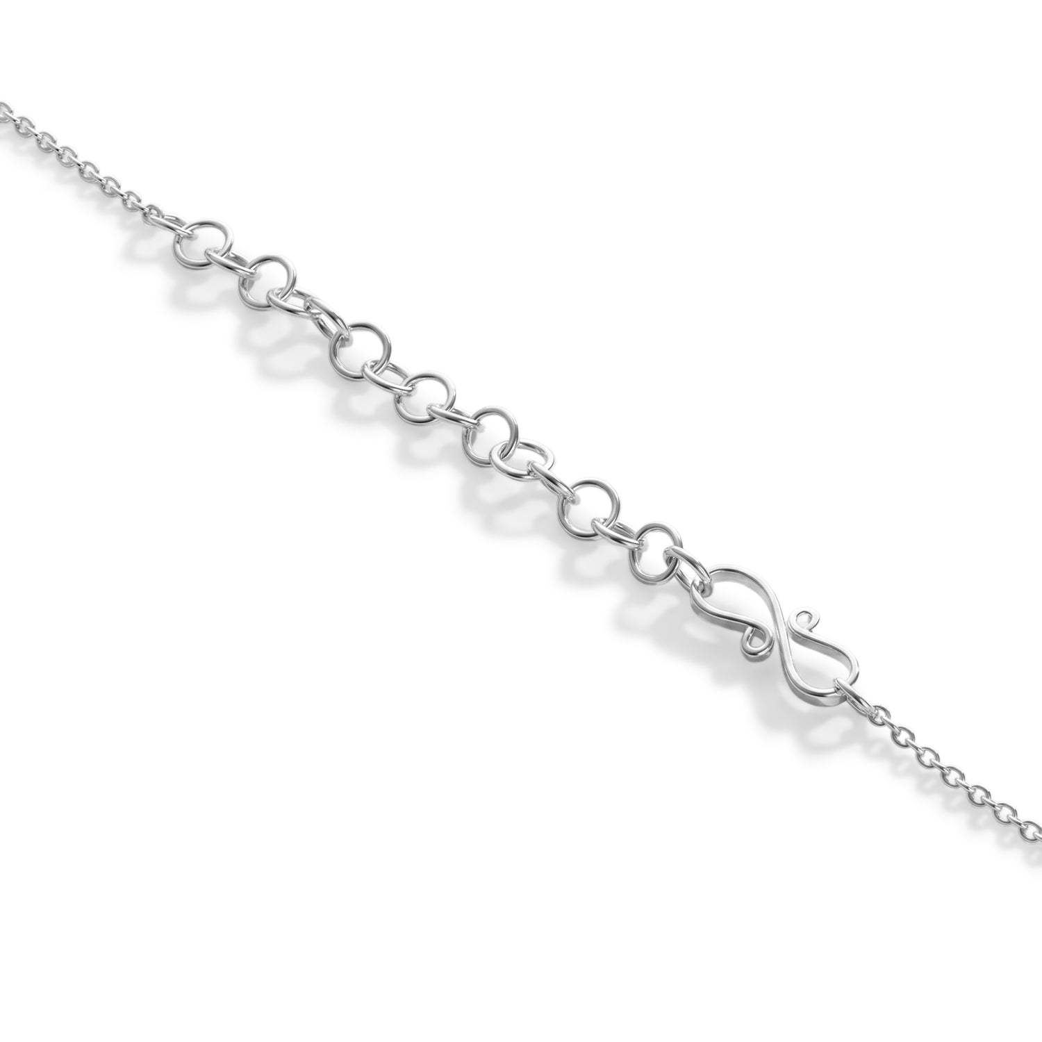 Royal Bali Collection - Sterling Silver Leaf Cluster Necklace (Size - 18-2 Ext) 8514660 4