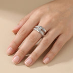 Luxuriant - Lab Grown Diamond Sterling Silver Trilogy Ring_8515061_1