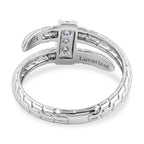 Luxuriant - Lab Grown Diamond Sterling Silver Trilogy Ring_8515061_4