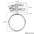 Luxuriant - Lab Grown Diamond Sterling Silver Trilogy Ring_8515061_5