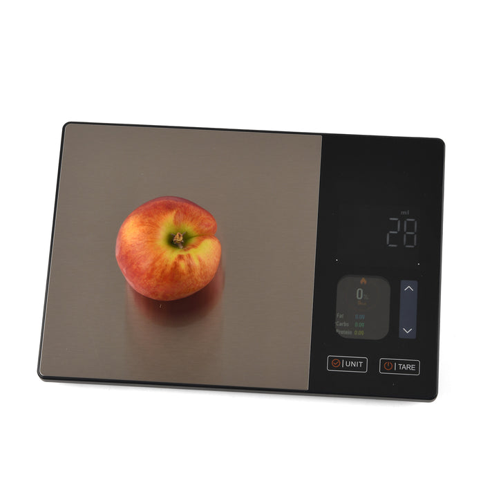 LIVMORE Smart Nutritional Kitchen Scale with 2feat TFT Colour Screen - Bluetooth Macro &amp; Calorie Tracker App Scale for Meal Prep, 5kg/11lb Capacity (230x160x17mm) 8515366 2