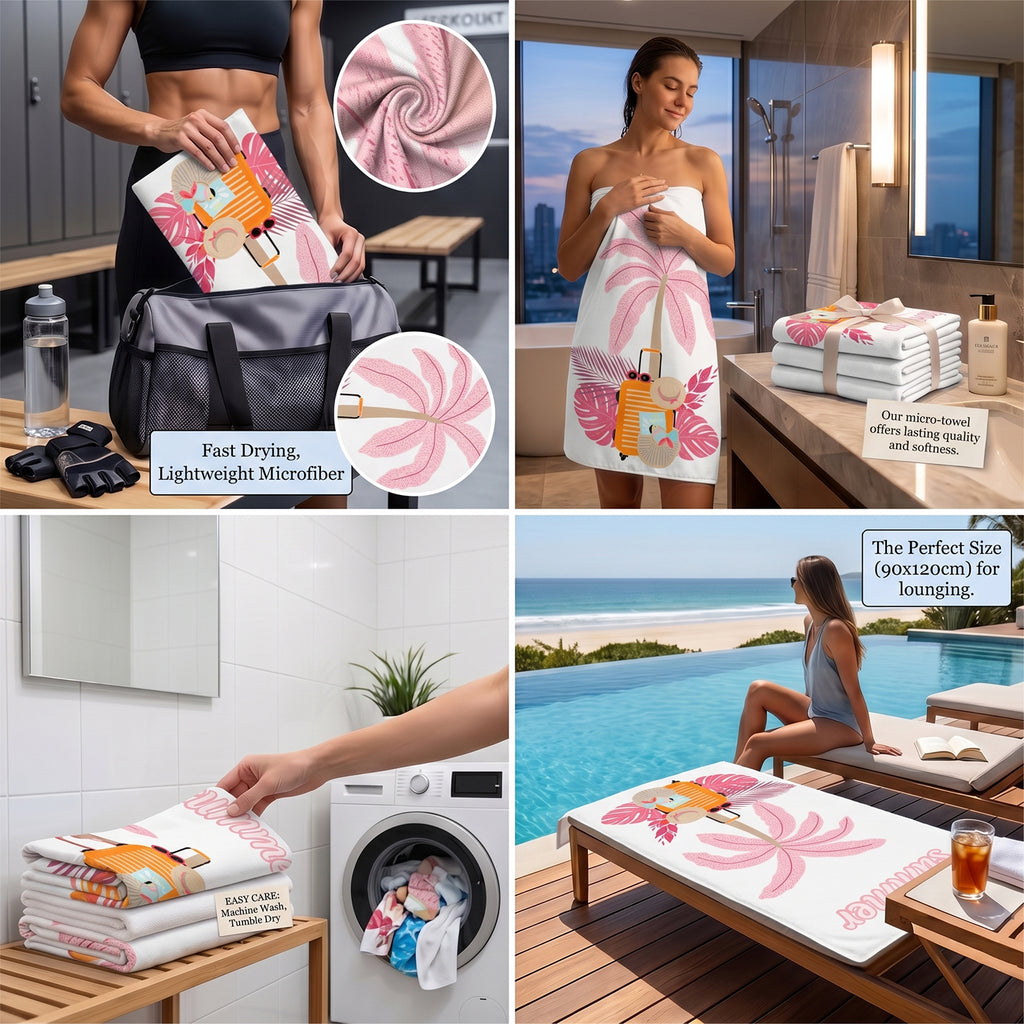 Livmore Beach/Swimming Towel  (90x180 cm) - Summer_8516122_1