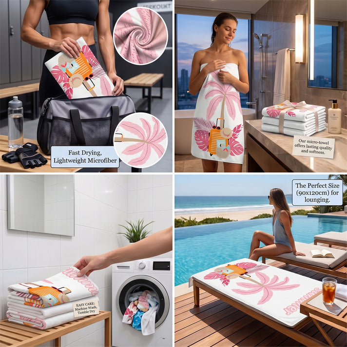 Livmore Beach/Swimming Towel  (90x180 cm) - Summer V32625906 2