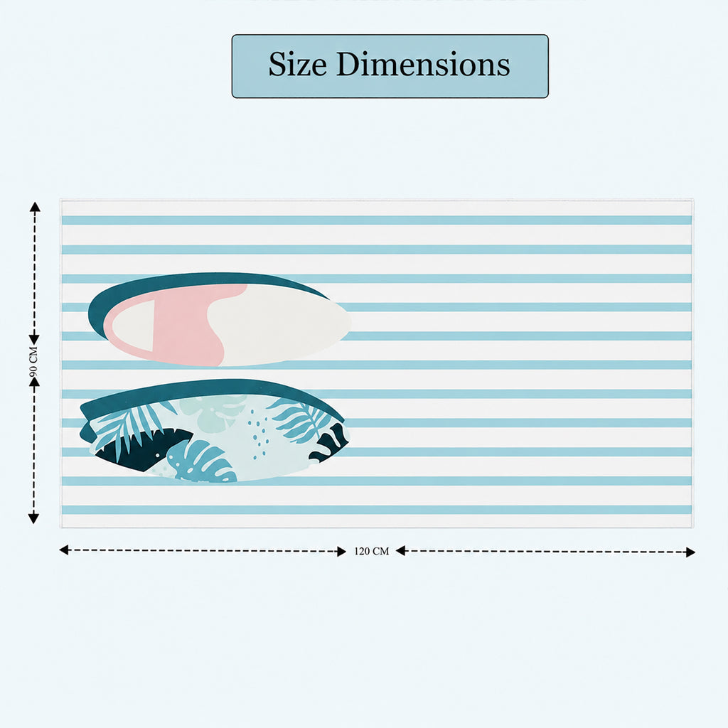 Livmore Micro Polyester Digital Printed Beach/Swimming (90x180 cm) - Surfboard_8516123_3