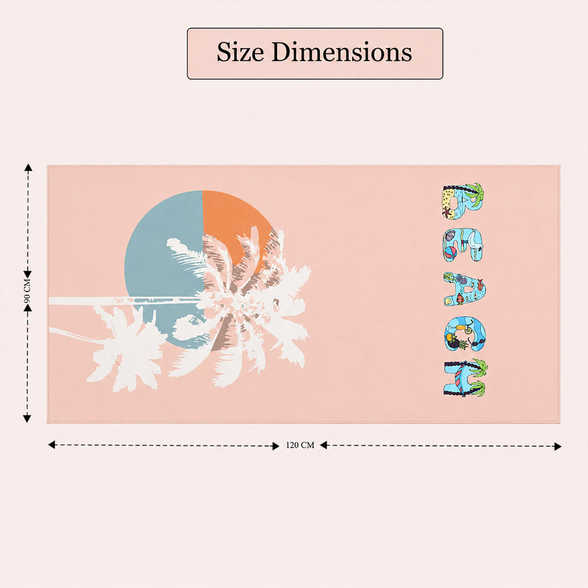 Livmore Micro Polyester Digital Beach/Swimming Towel (90x180 cm) - Beach V32513570 4