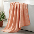 Livmore Woven Microfibre Towel (70 x140 cm) - Orange_8516199_1