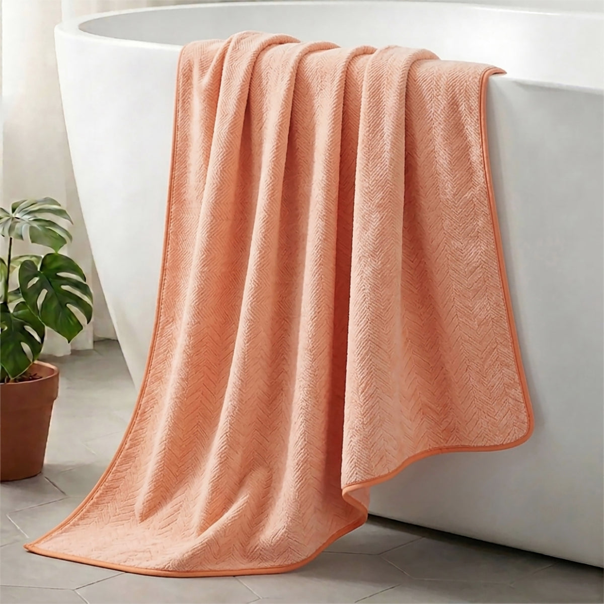 Livmore Woven Microfibre Towel (70 x140 cm) - Orange V32513033 2