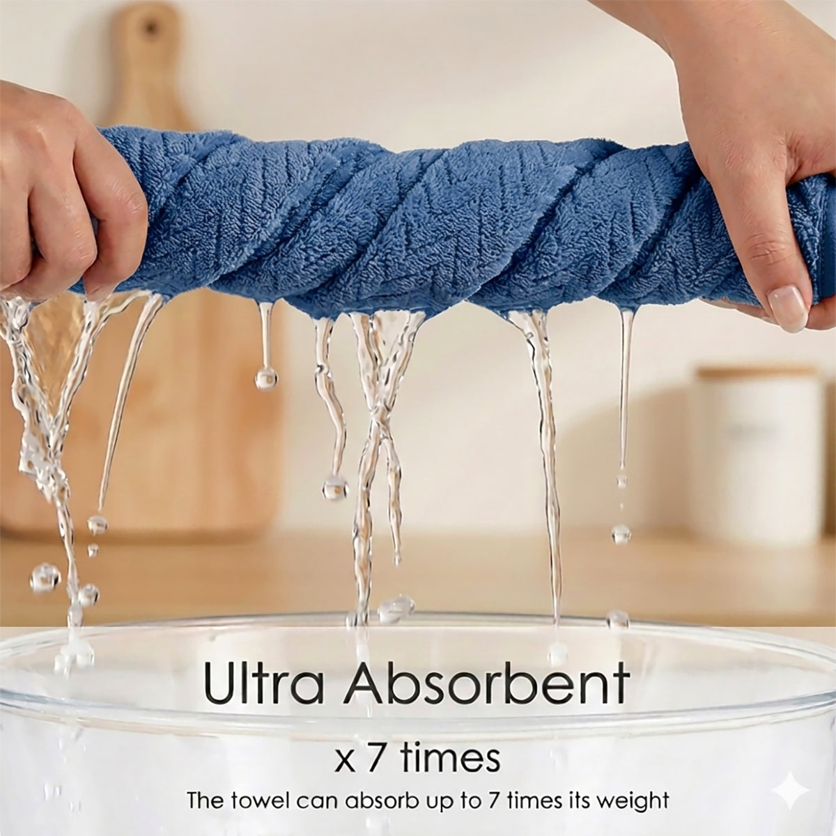 Livmore Woven Microfibre Towel (70 x140 cm) - Navy V32513818 4