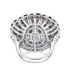 African Amethyst Cluster Ring 9.44 Ct._8516222_6