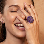 African Amethyst Cluster Ring 9.44 Ct._8516223_3