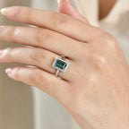 Rhapsody 950 Platinum AAAA Lagoon Tourmaline White Diamond VS-EF Ring, Platinum Wt.5.8 Gms  2.510  Ct._8516426_1