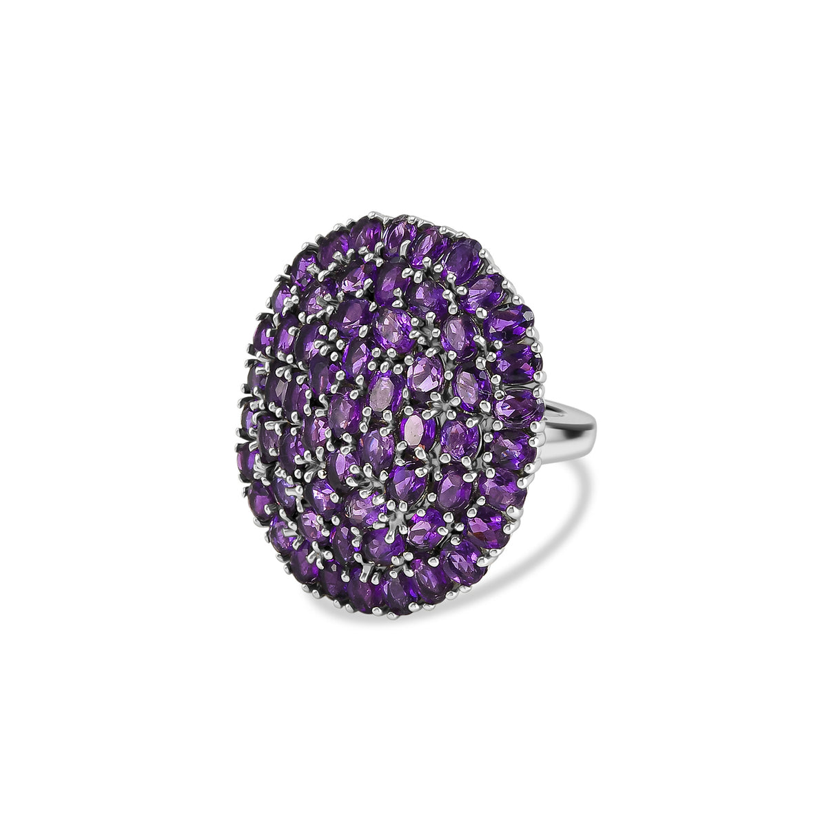 Close Out Deal-  African Amethyst Cluster Ring 10.00 Ct. V32518426 0