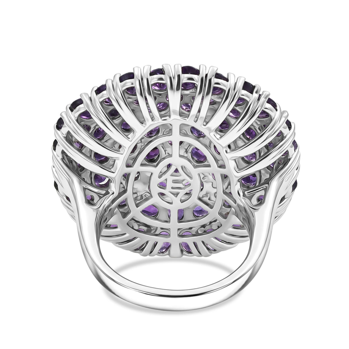 Close Out Deal-  African Amethyst Cluster Ring 10.00 Ct. V32518426 7